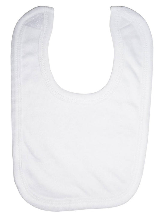 White Interlock Bib